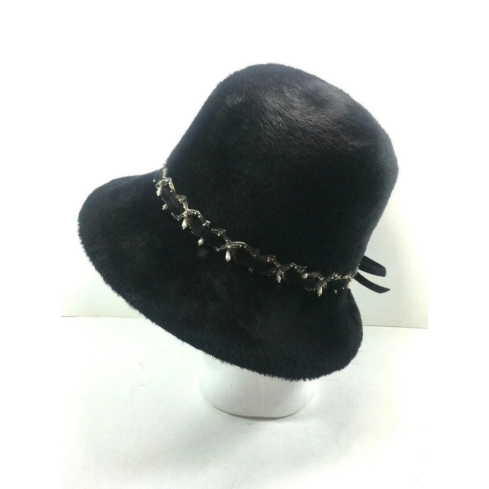 Vintage Coralie Women's Fur Hat Union Made 16010 USA Imported‎ Italy